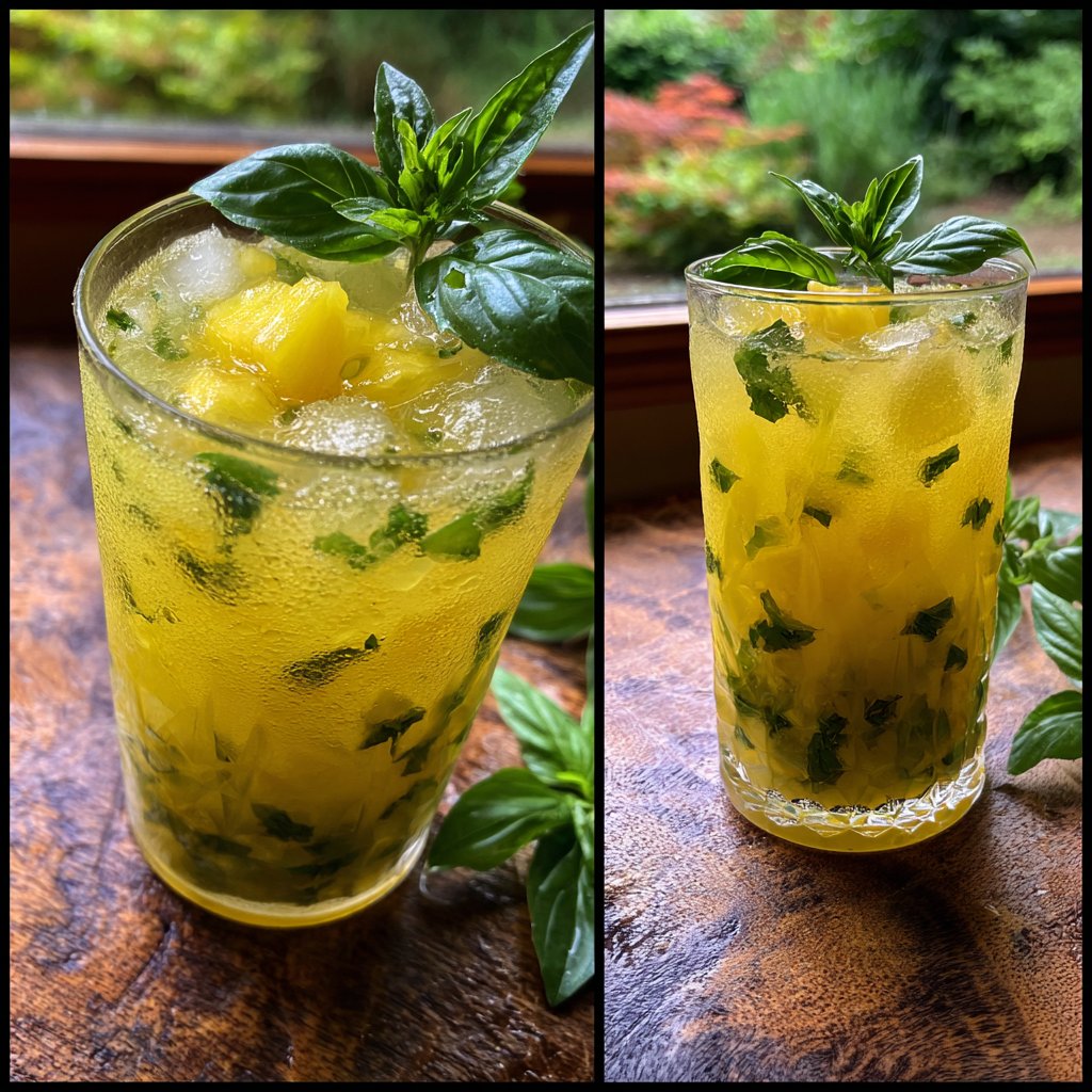 Pineapple Basil Refresher