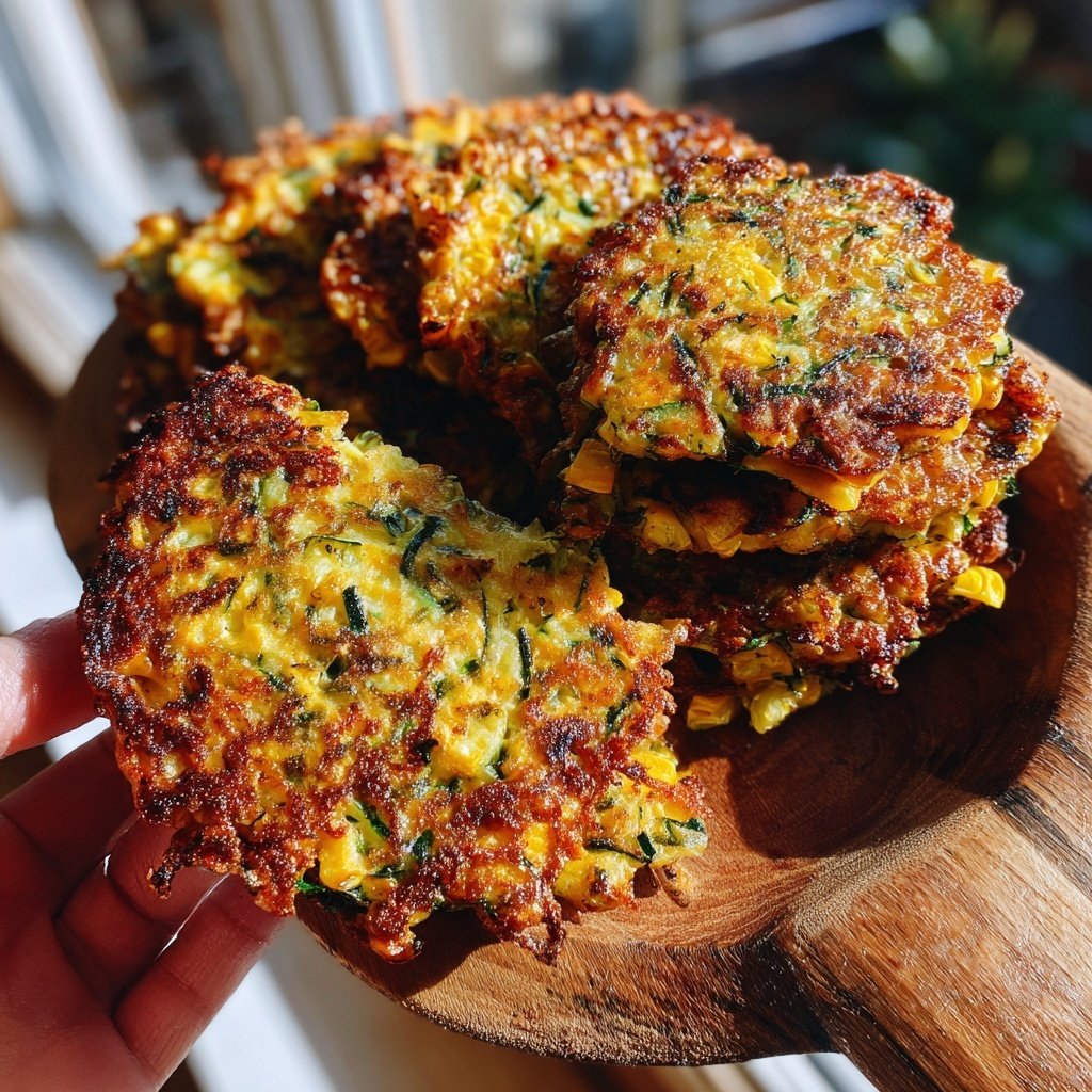 Savory Corn and Zucchini Fritters
