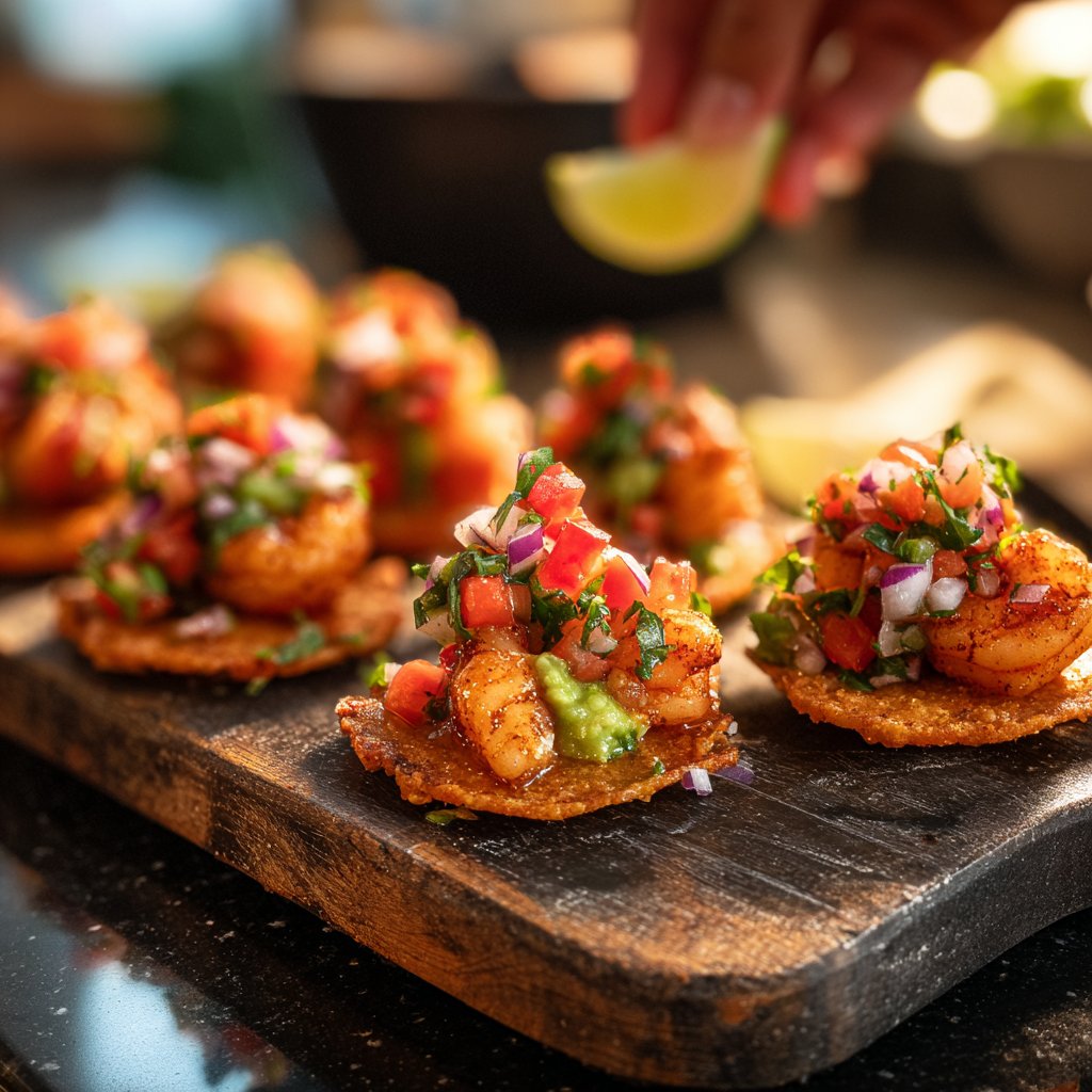 Savory Shrimp Taco Bites