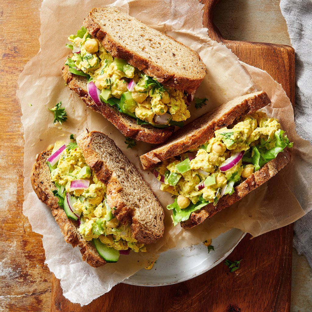 Vegan Chickpea Salad Sandwiches